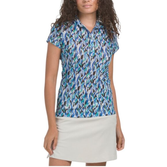 DAILY SPORTS Digne Cap Sleeve Polo - Picture 1 of 2